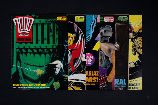 2000 AD #613-618 [1989] Vintage UK Comic Job Lot