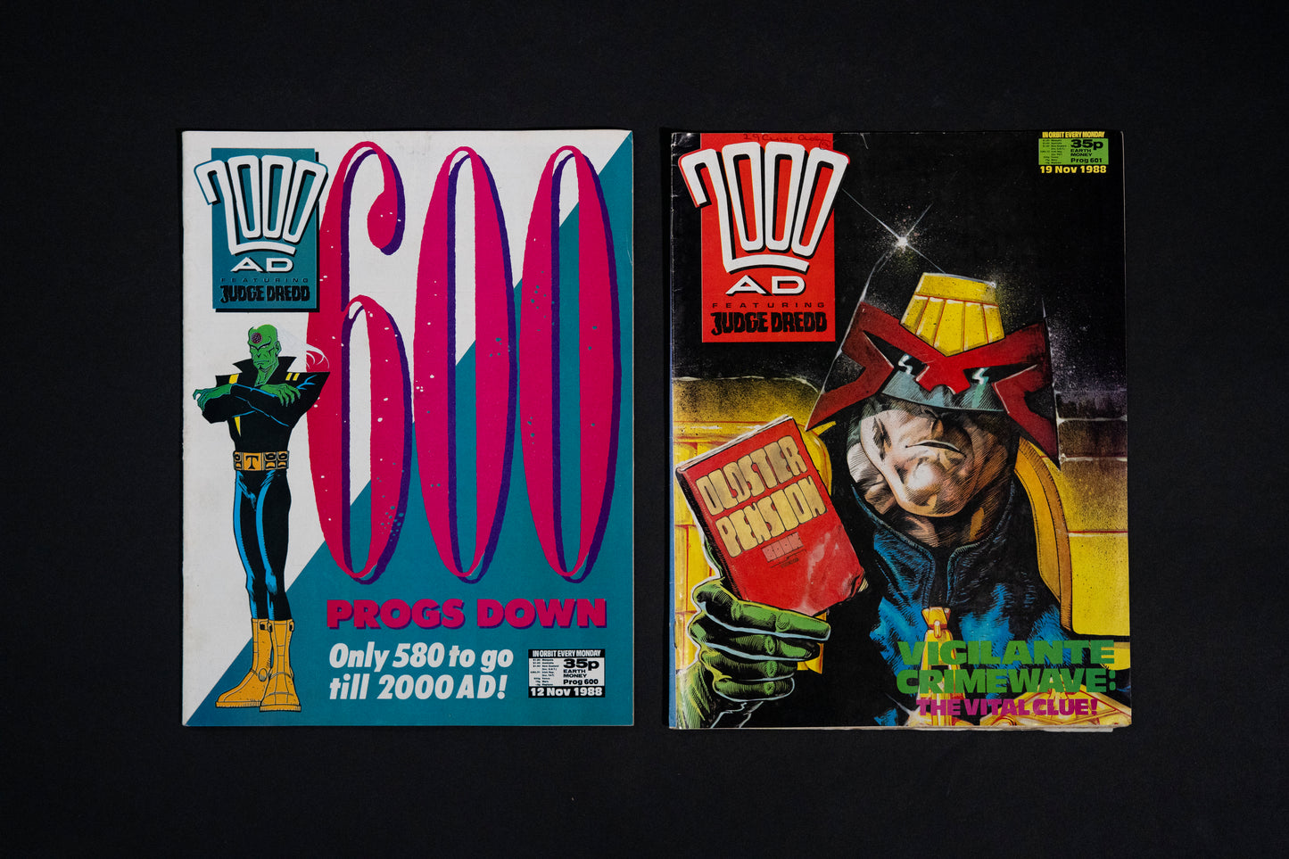 2000 AD #600-611 [1989] Vintage UK Comic Job Lot