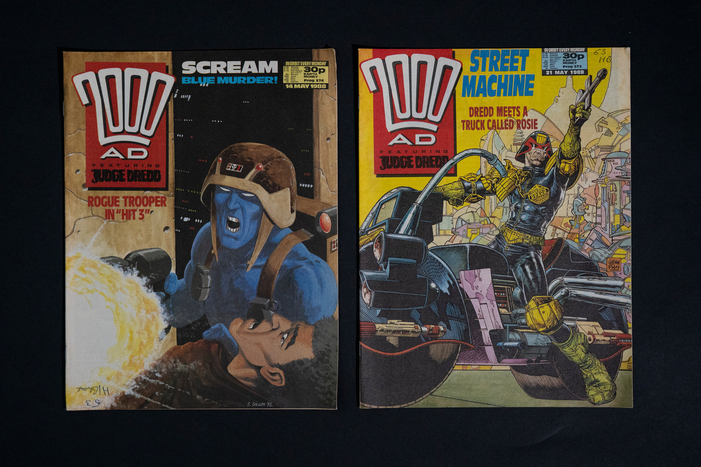 2000 AD #570-589 [1988] Vintage UK Comic Job Lot