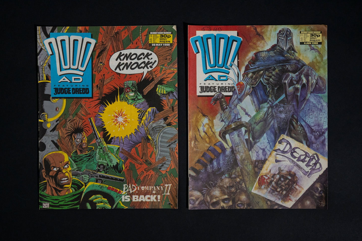 2000 AD #570-589 [1988] Vintage UK Comic Job Lot