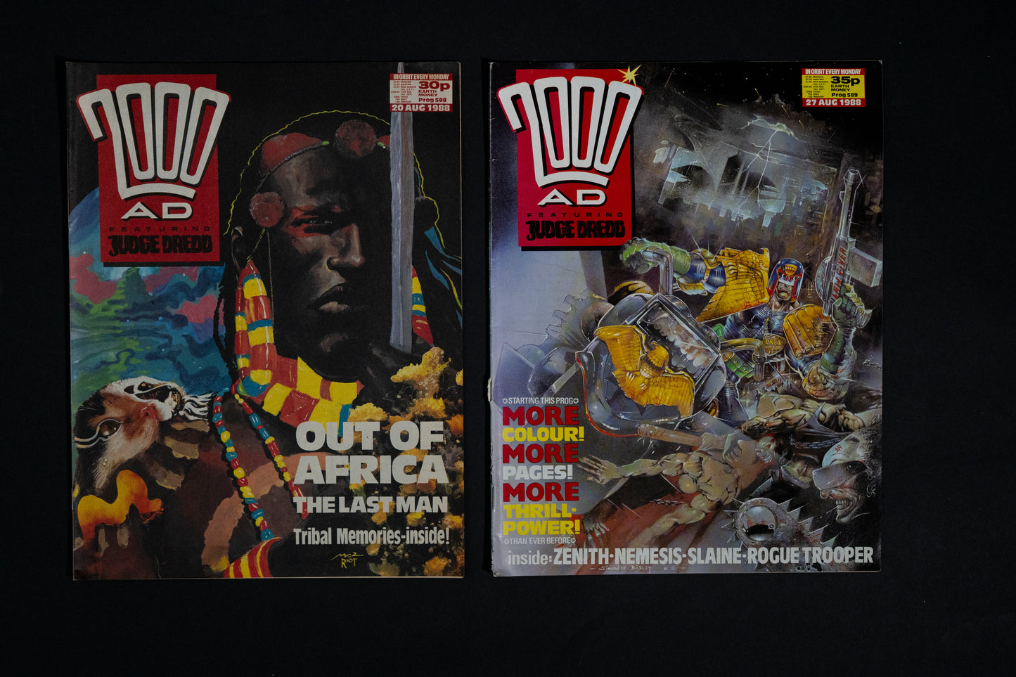 2000 AD #570-589 [1988] Vintage UK Comic Job Lot
