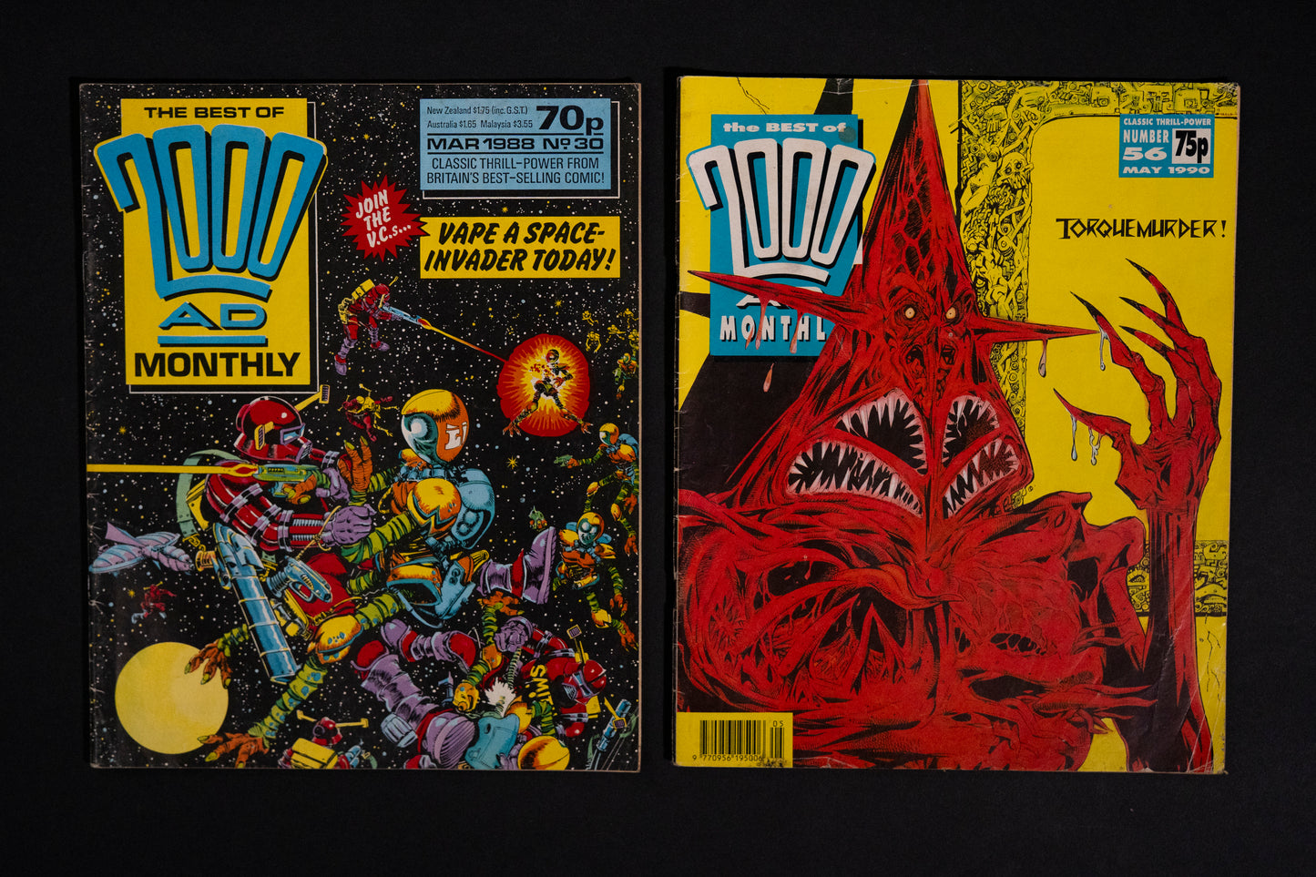 Best of 2000 AD Vintage UK Comic Job Lot, #2 3 12 24 30 56 60 62 67