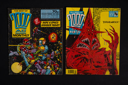 Best of 2000 AD Vintage UK Comic Job Lot, #2 3 12 24 30 56 60 62 67