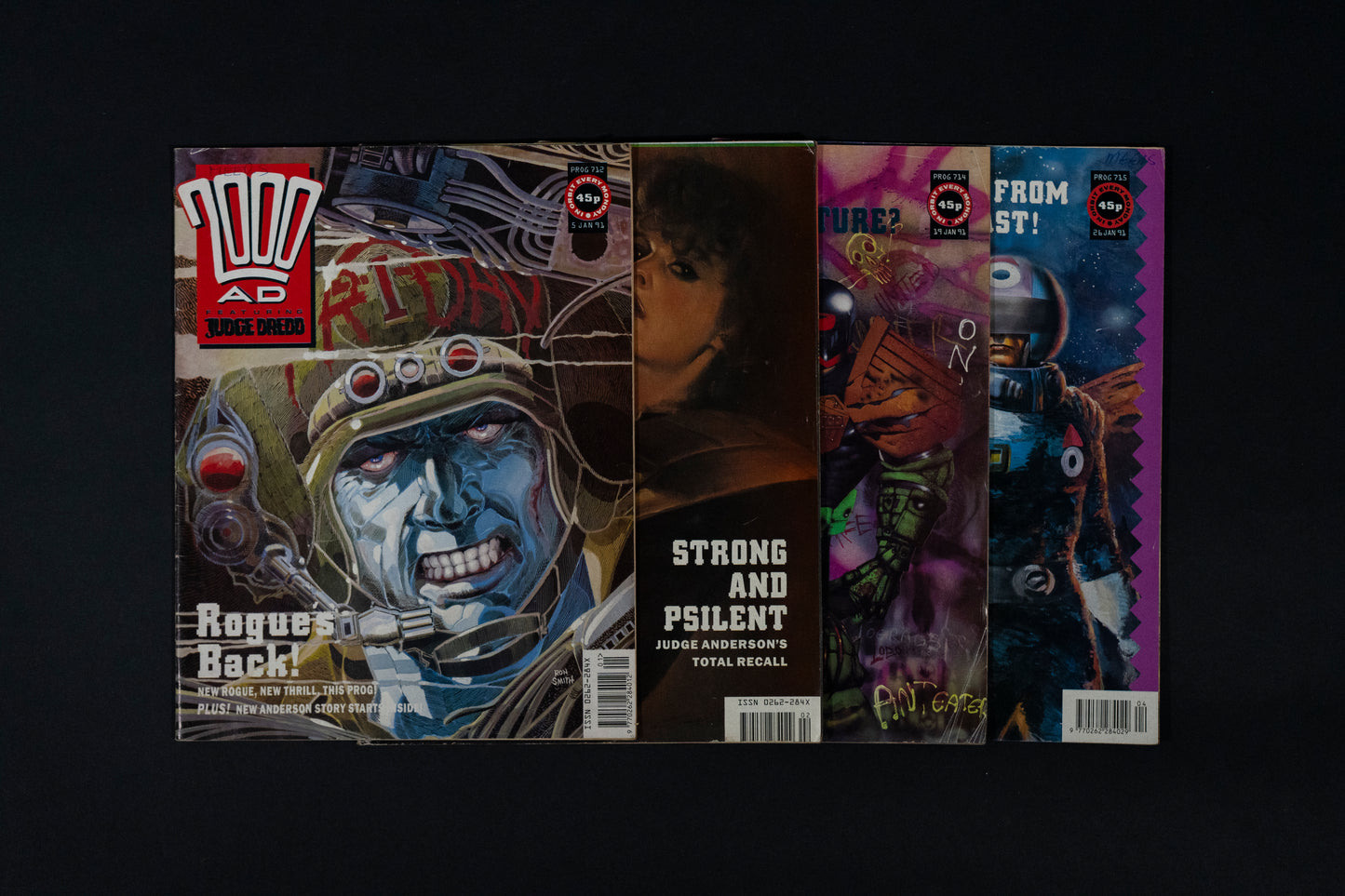 2000 AD #712-715 [1991] Vintage UK Comic Job Lot