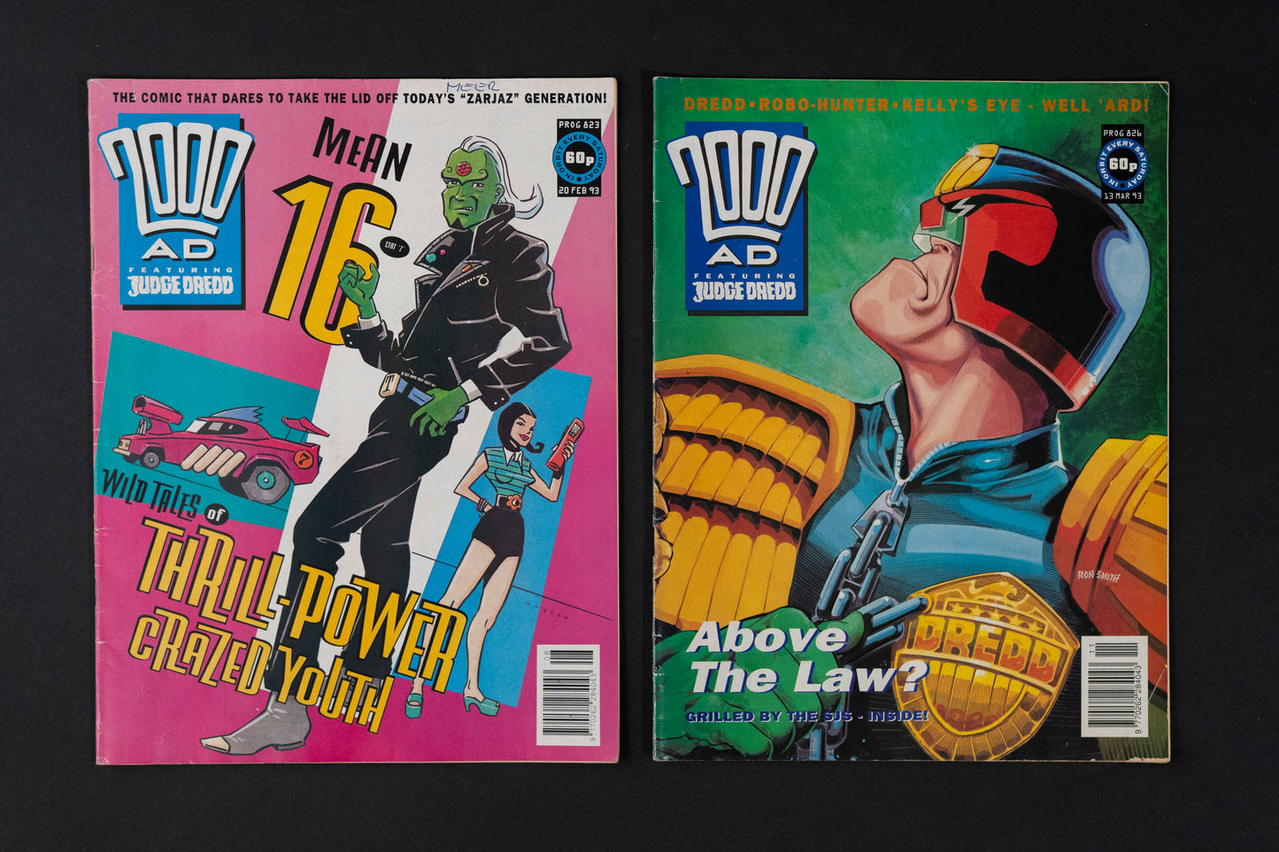 2000 AD #823 826 835 837 843 844 859 & 861 [1993] Vintage UK Comic Job Lot