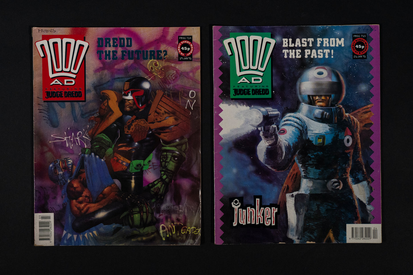 2000 AD #712-715 [1991] Vintage UK Comic Job Lot