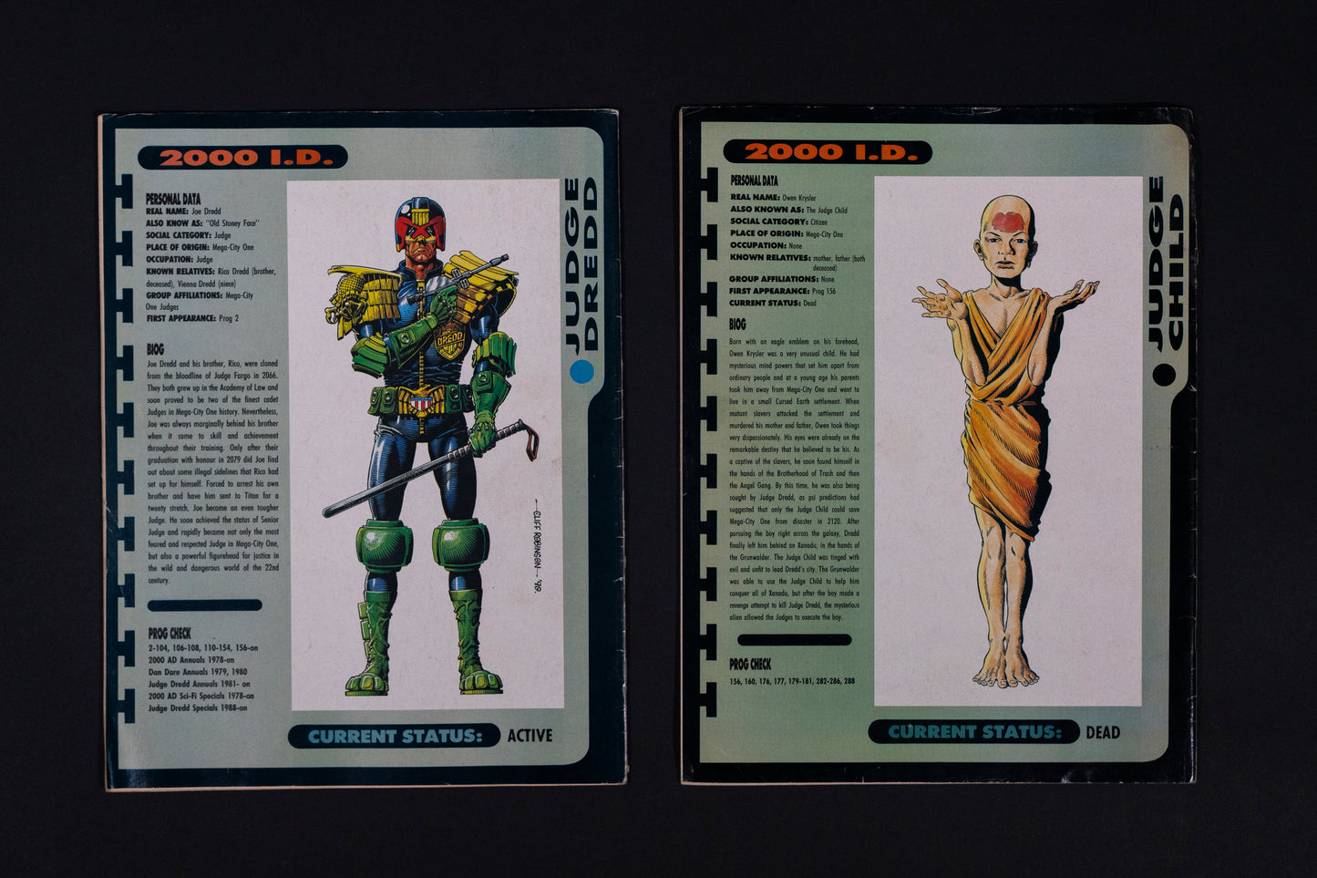 2000 AD #700 704 705 707 708 [1990] Vintage UK Comic Job Lot