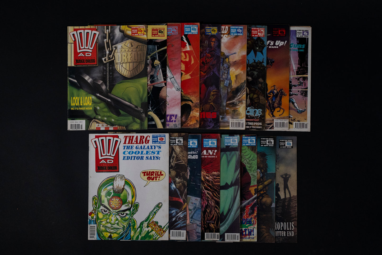2000 AD #682-698 [1990] Vintage UK Comic Job Lot