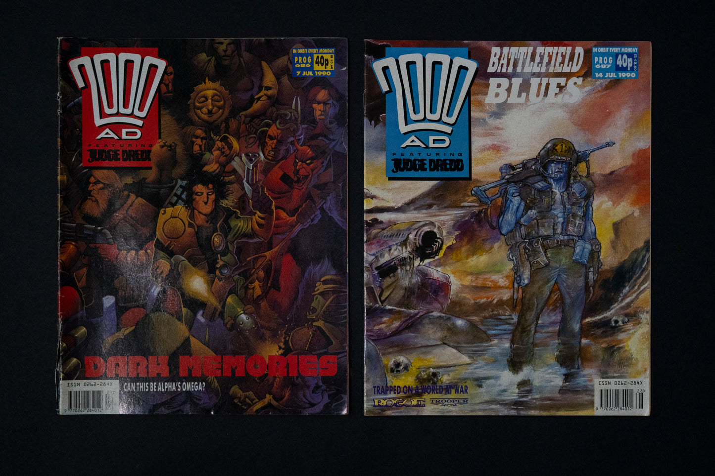 2000 AD #682-698 [1990] Vintage UK Comic Job Lot