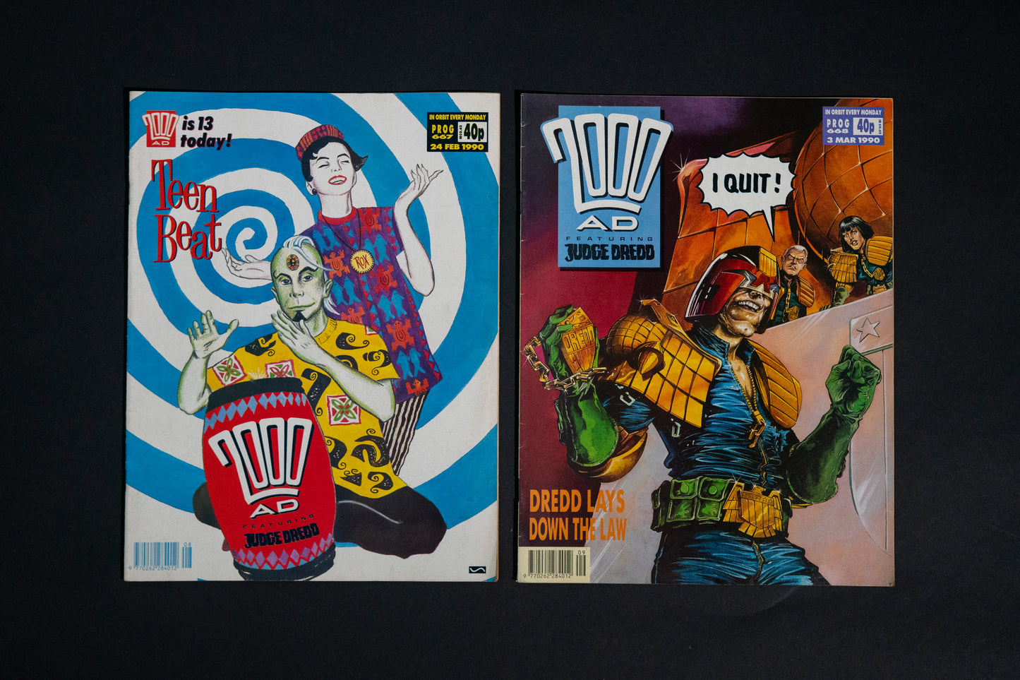 2000 AD #667-680 [1990] Vintage UK Comic Job Lot