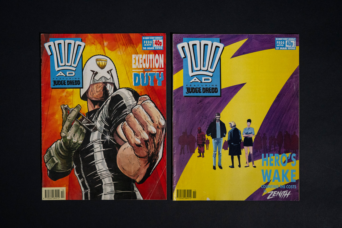 2000 AD #667-680 [1990] Vintage UK Comic Job Lot