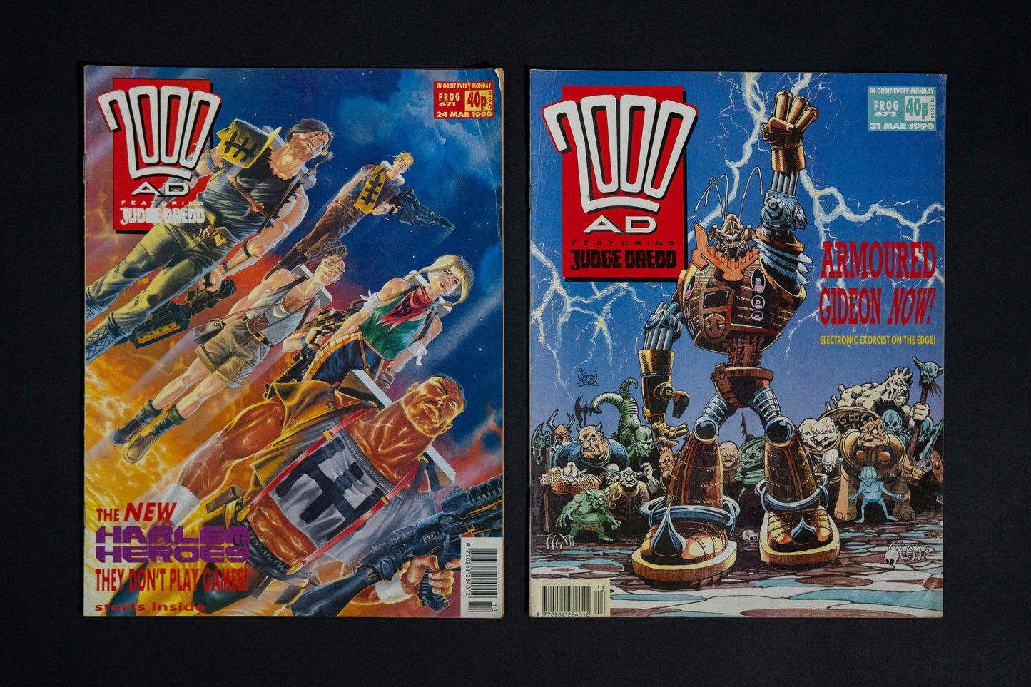 2000 AD #667-680 [1990] Vintage UK Comic Job Lot