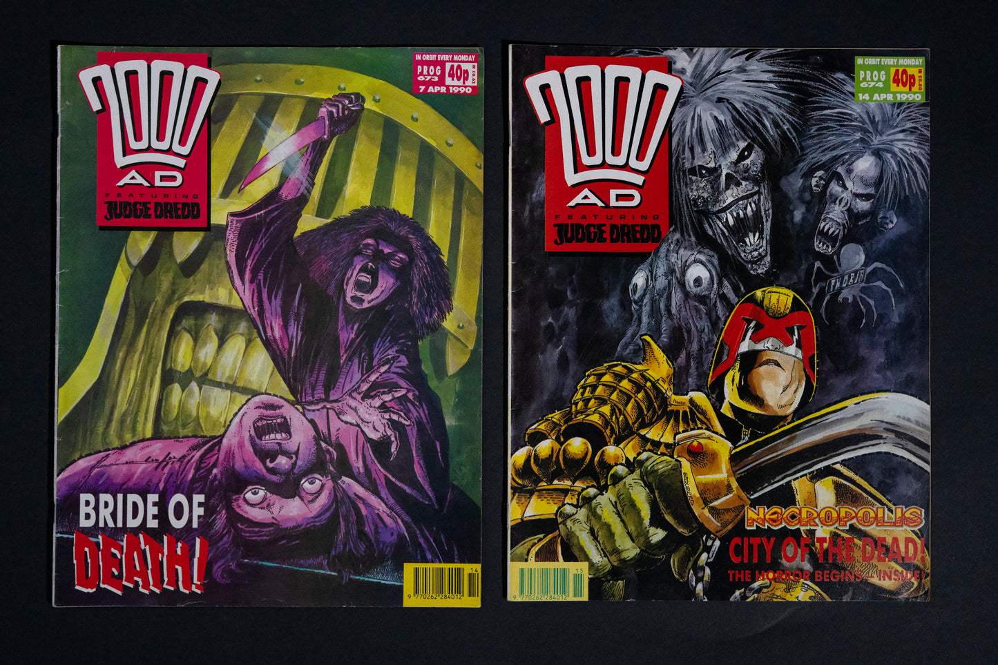 2000 AD #667-680 [1990] Vintage UK Comic Job Lot
