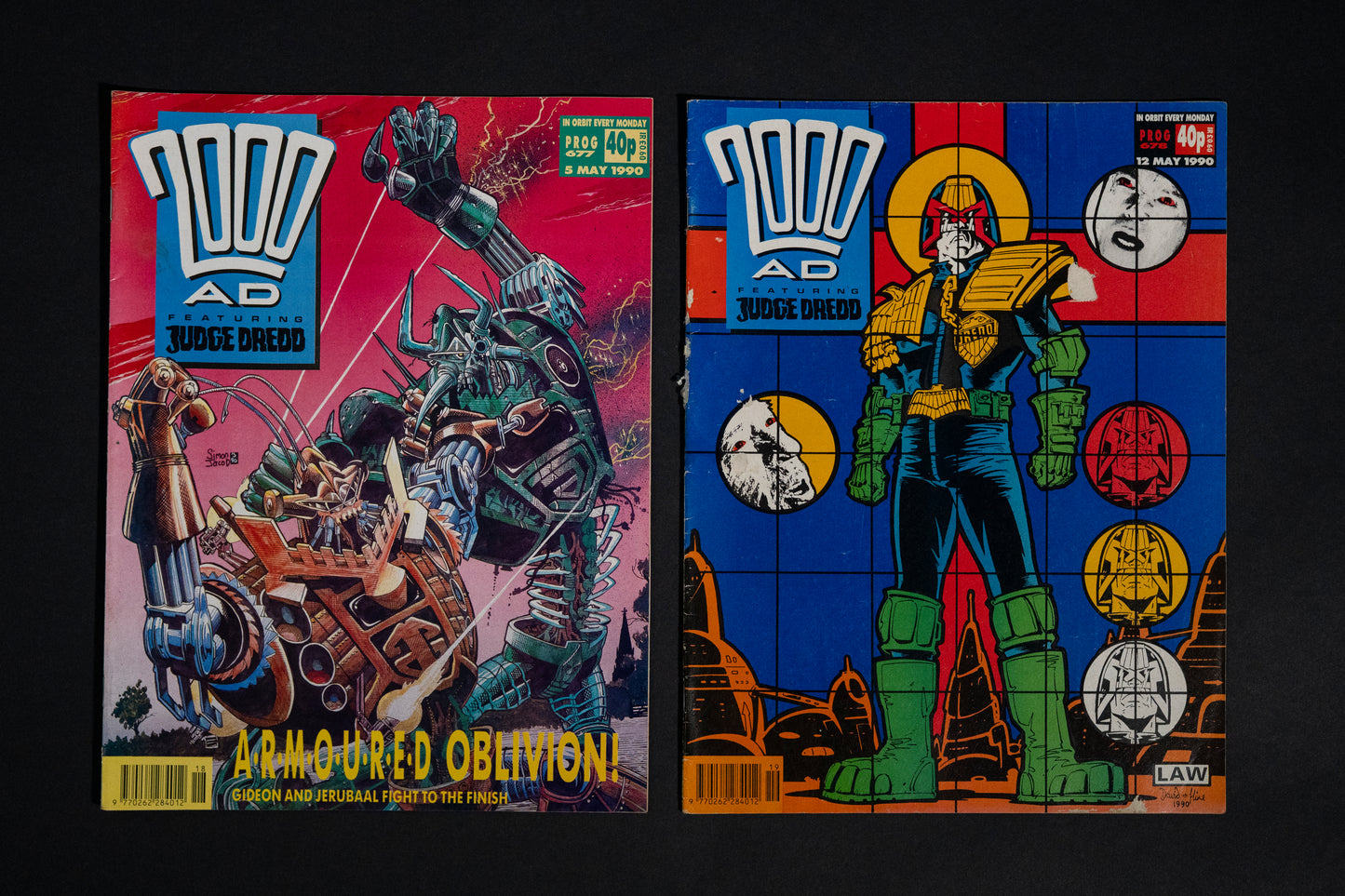 2000 AD #667-680 [1990] Vintage UK Comic Job Lot