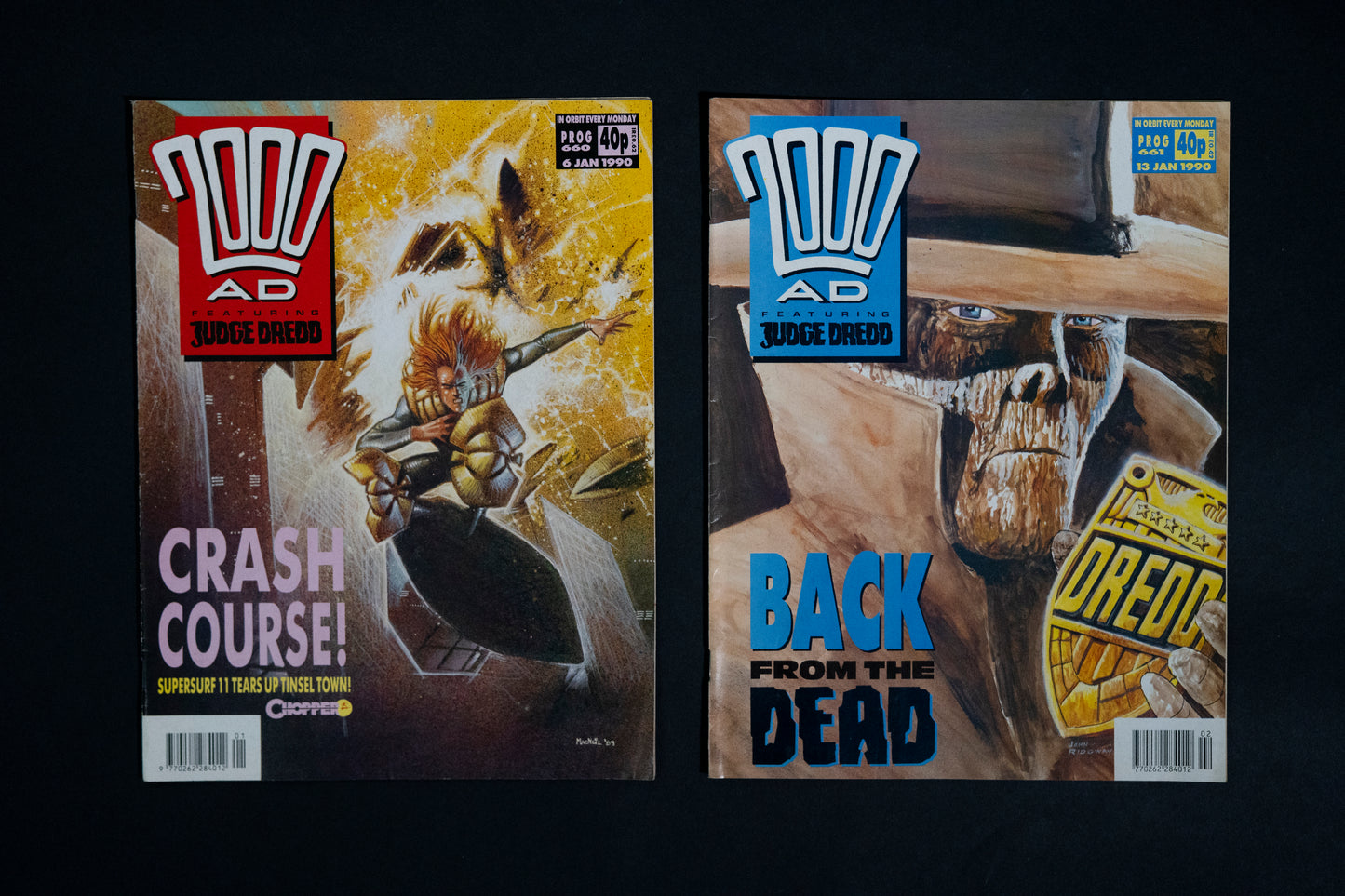 2000 AD #652-665 [1990] Vintage UK Comic Job Lot