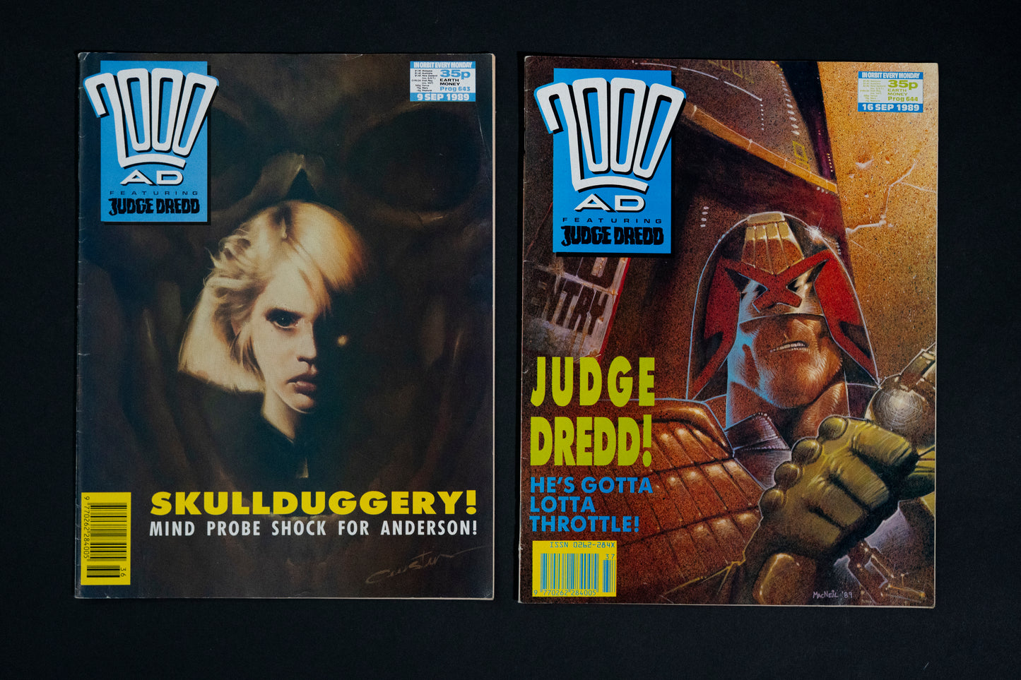 2000 AD #637-651 [1989] Vintage UK Comic Job Lot