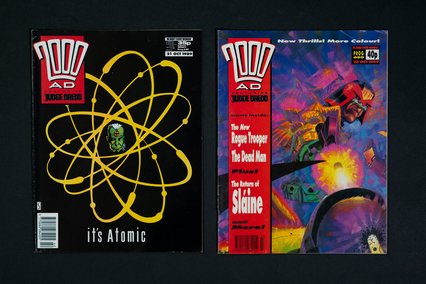 2000 AD #637-651 [1989] Vintage UK Comic Job Lot