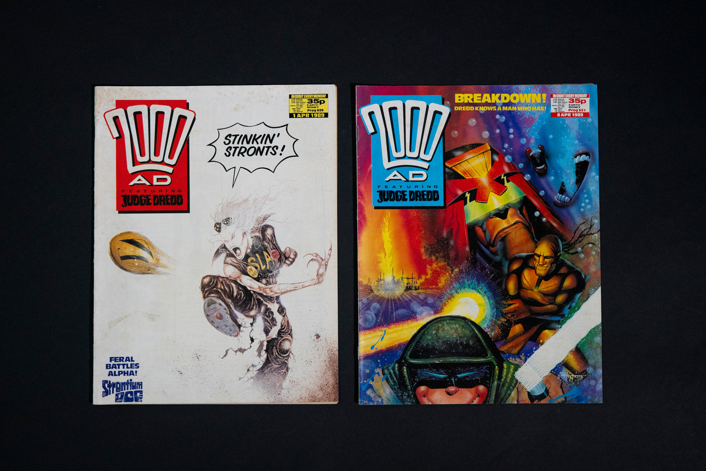 2000 AD #620-632 [1989] Vintage UK Comic Job Lot