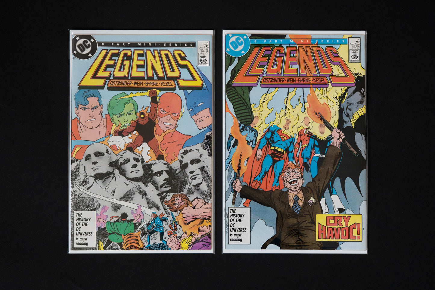 Legends, 6 part mini series 1-6 Complete Set, DC Comics, 1986