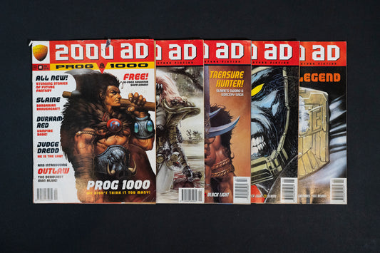 2000 AD #1000 1001 1007 1008 & 1009 [1996] Vintage UK Comic Job Lot
