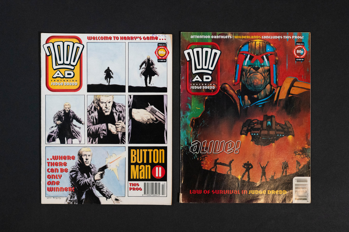 2000 AD #913 914 915 919 & 928 [1994 1995] Vintage UK Comic Job Lot