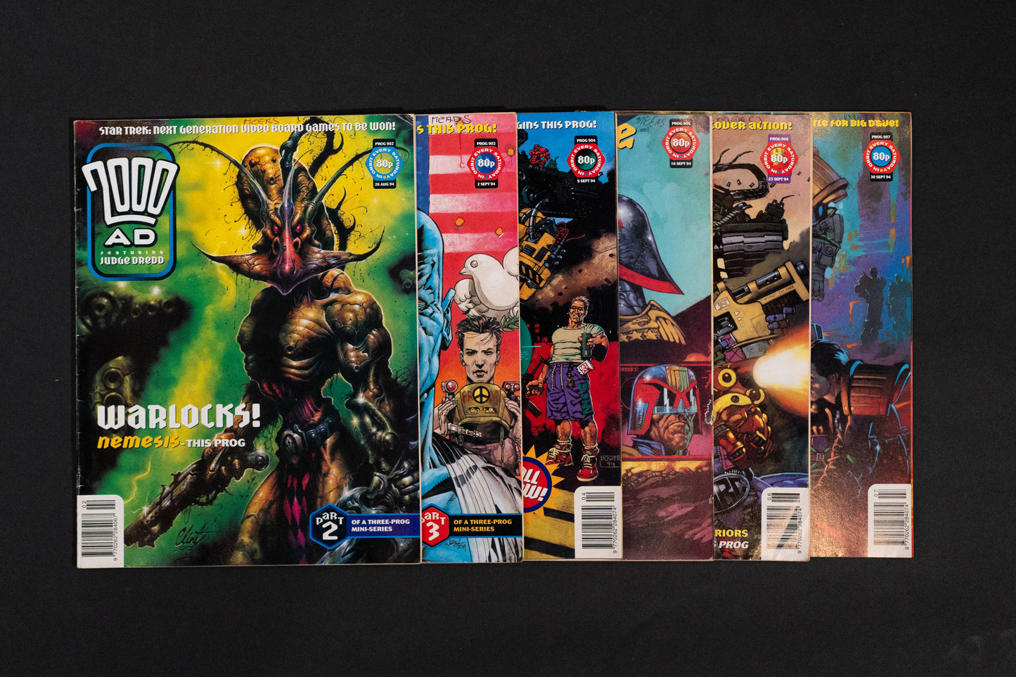 2000 AD #902-#907 [1994] Vintage UK Comic Job Lot