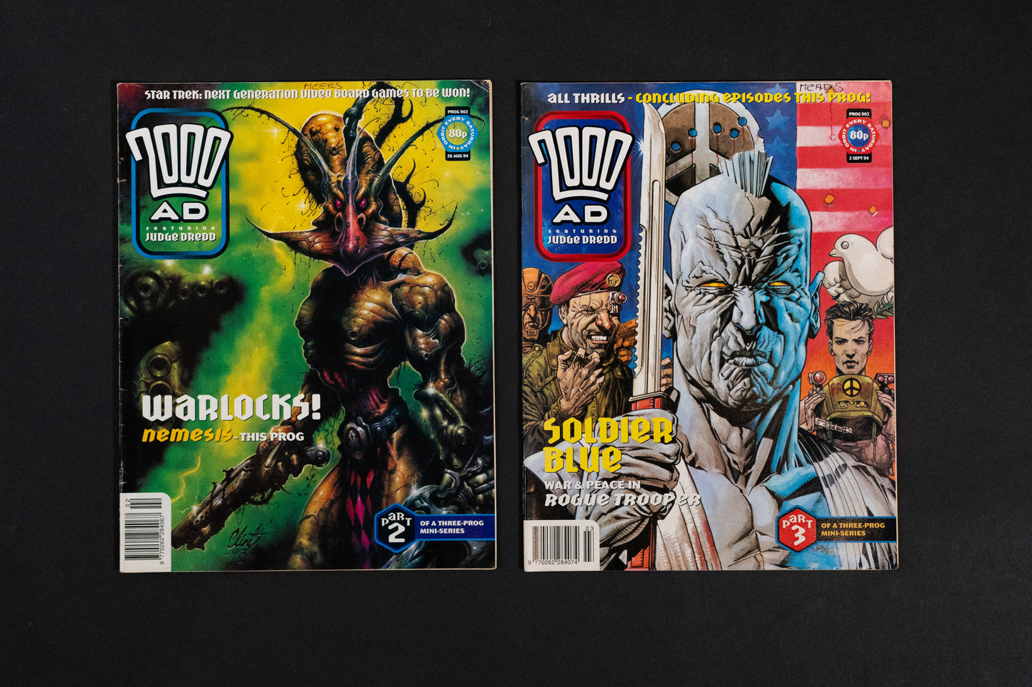 2000 AD #902-#907 [1994] Vintage UK Comic Job Lot