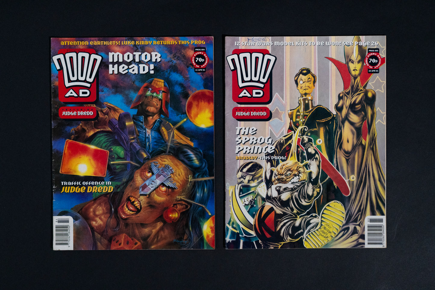 2000 AD #884-#891 [1994] Vintage UK Comic Job Lot