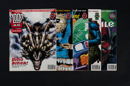 2000 AD #877-#881 [1994] Vintage UK Comic Job Lot