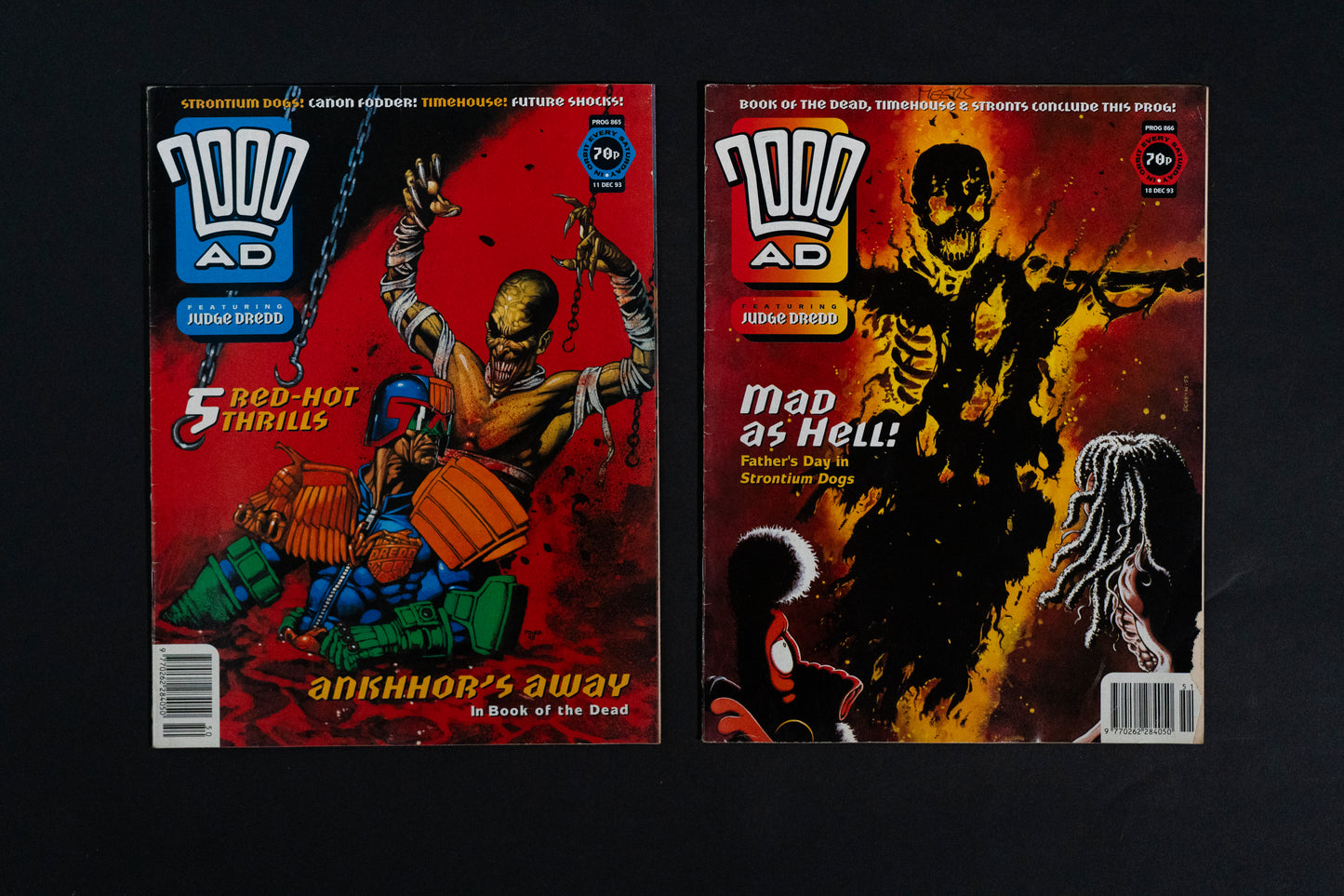 2000 AD #865 866 867 868 870 & 872 [1993 1994] Vintage UK Comic Job Lot