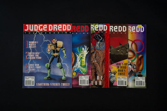 Judge Dredd #31 32 35 36 & 38 magazine Job Lot