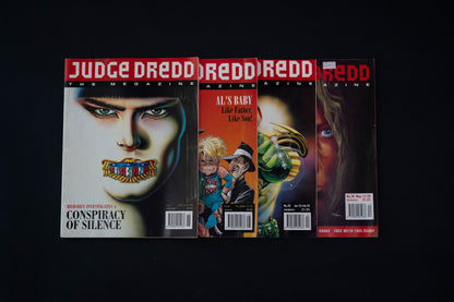 Judge Dredd #15 16 20 & 28 magazine Job Lot [1992]