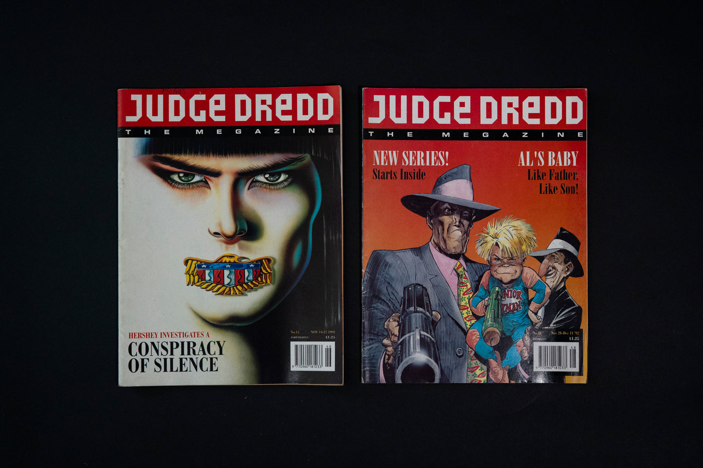 Judge Dredd #15 16 20 & 28 magazine Job Lot [1992]