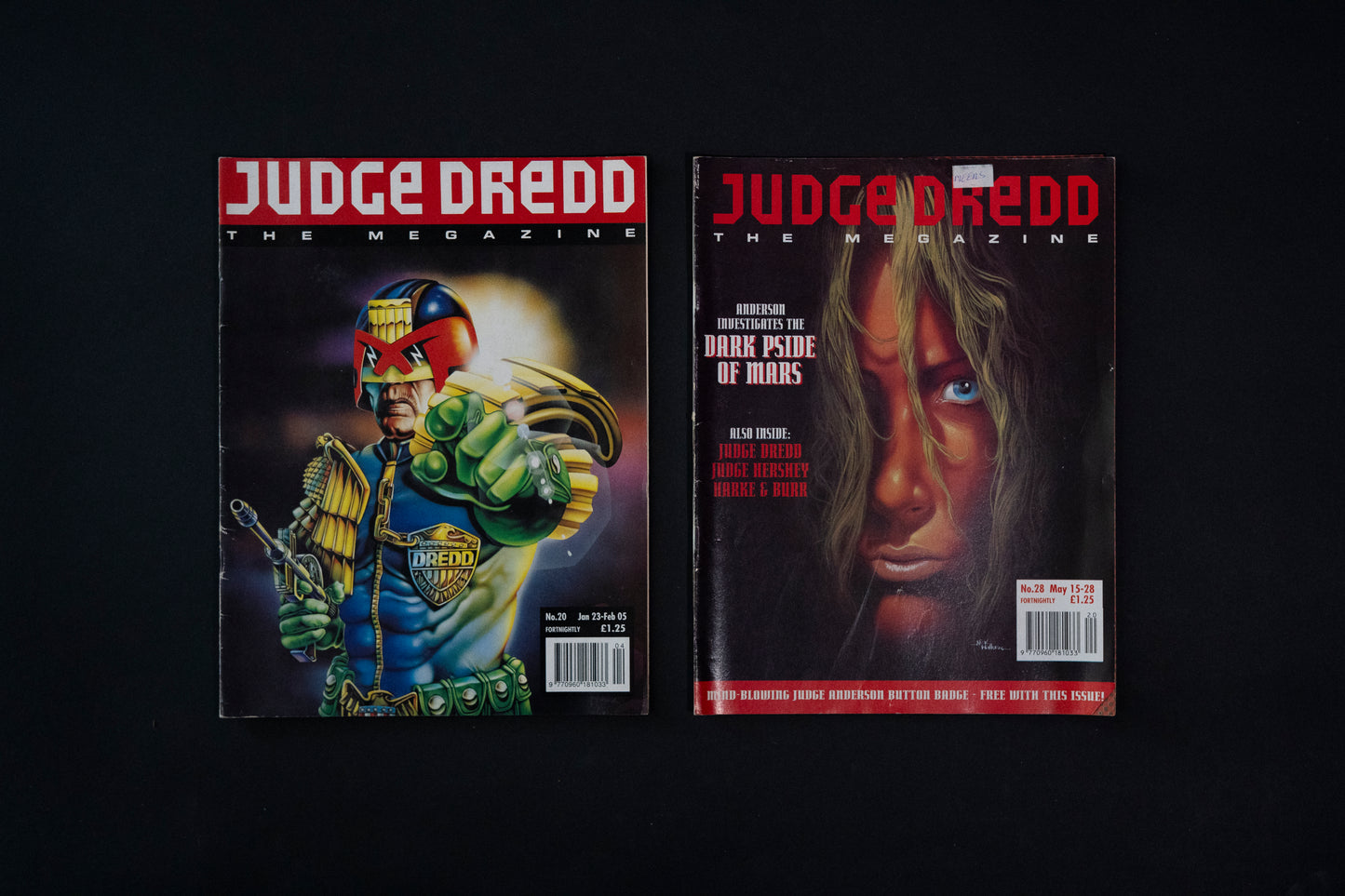 Judge Dredd #15 16 20 & 28 magazine Job Lot [1992]