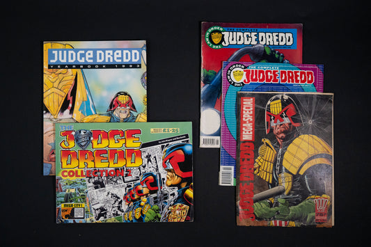 Judge Dredd Job Lot - Complete Judge Dredd #25, #4 & Special #1 [1988] comics, PLUS Yearbook 1993 & Collection 2 books
