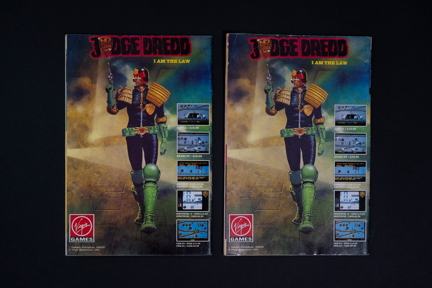 Judge Dredd #1 2 4 5 & 6 magazine Job Lot [1990 & 1991]