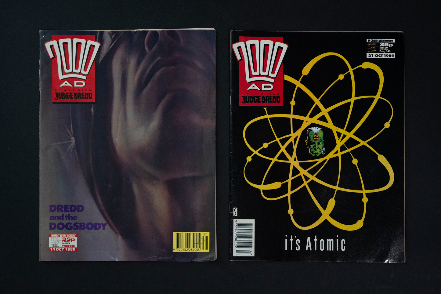 2000 AD #646 647 648 649 651 & 662 [1989 1990] Vintage UK Comic Job Lot