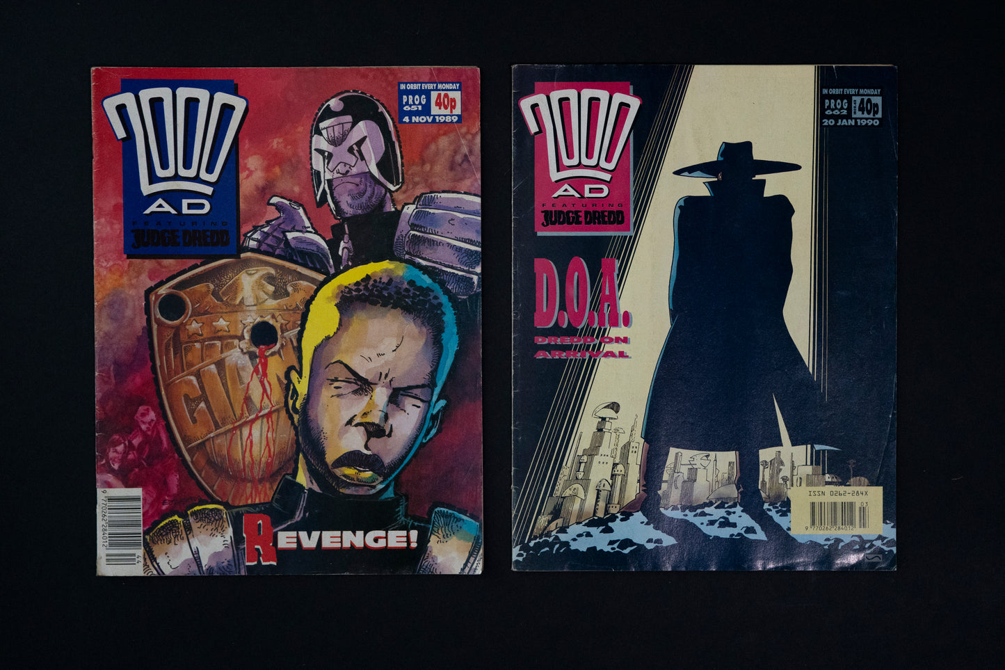 2000 AD #646 647 648 649 651 & 662 [1989 1990] Vintage UK Comic Job Lot