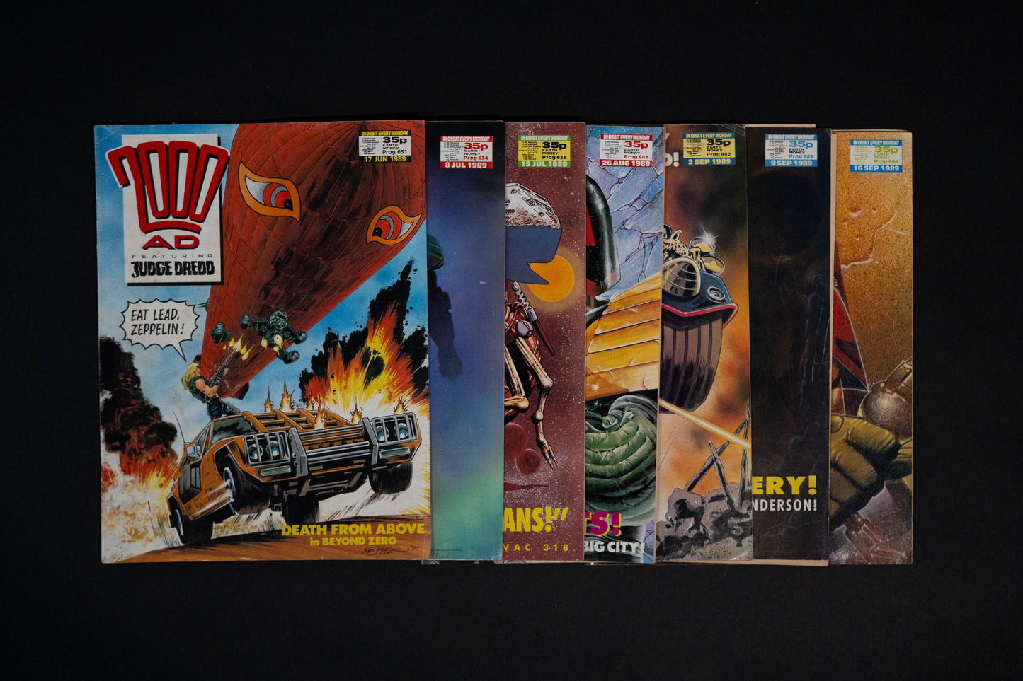 2000 AD #631 634 635 641 642 643 & 644 [1989] Vintage UK Comic Job Lot