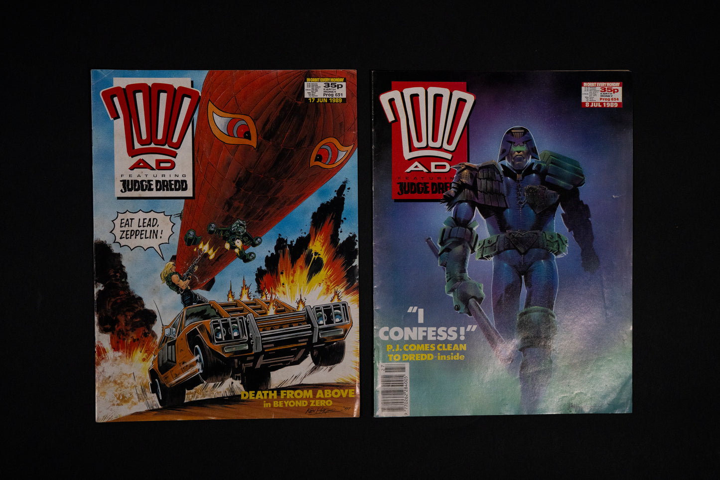 2000 AD #631 634 635 641 642 643 & 644 [1989] Vintage UK Comic Job Lot