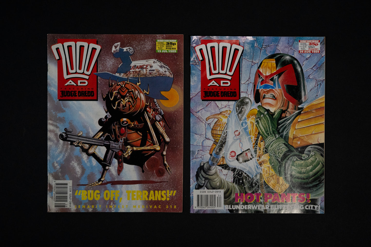 2000 AD #631 634 635 641 642 643 & 644 [1989] Vintage UK Comic Job Lot