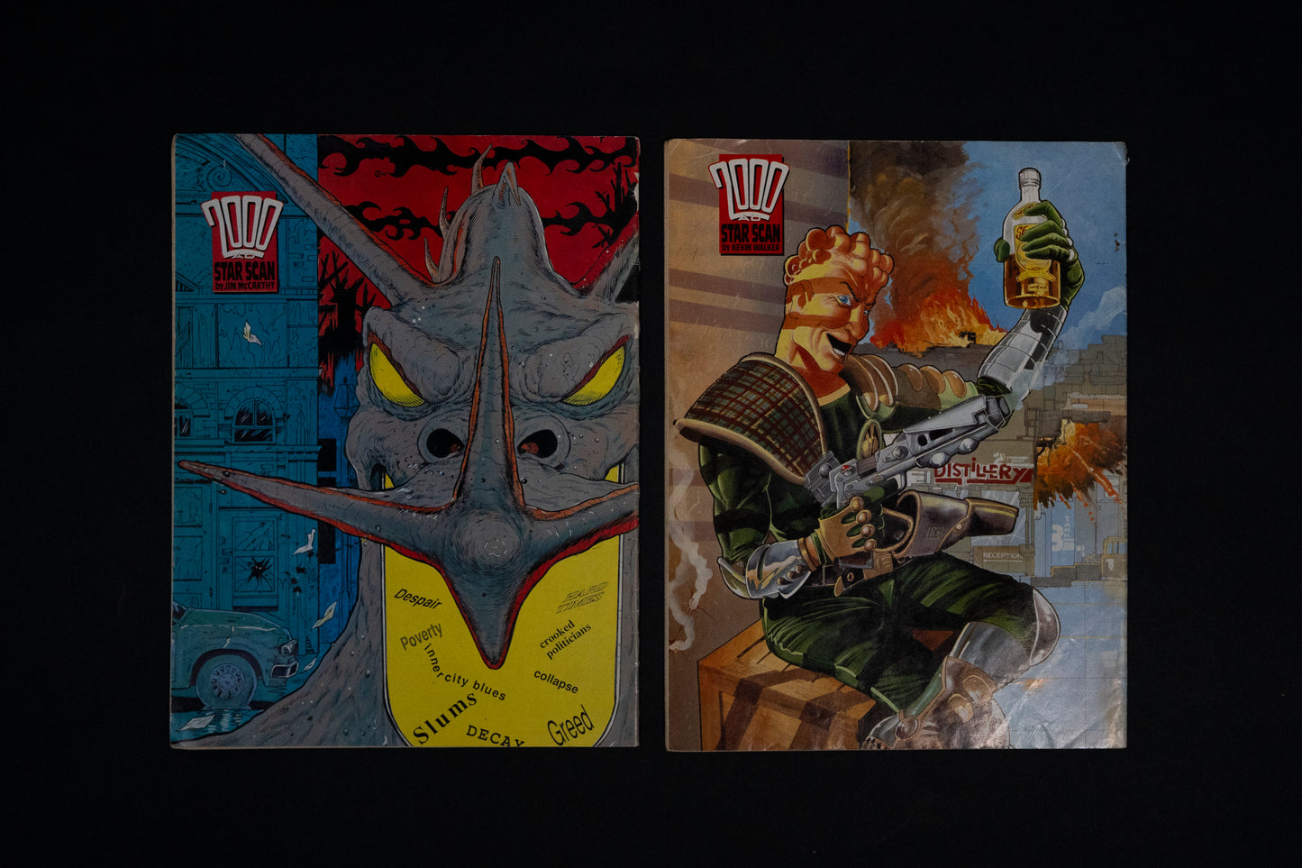 2000 AD #602 604 607 608 610 & 623 [1988 1989] Vintage UK Comic Job Lot