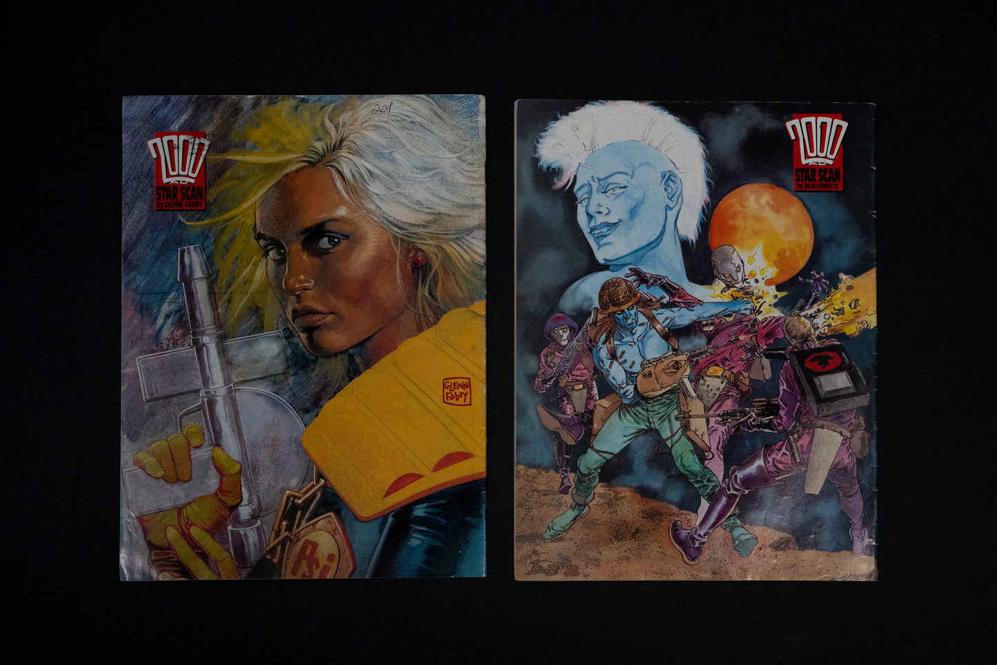 2000 AD #602 604 607 608 610 & 623 [1988 1989] Vintage UK Comic Job Lot