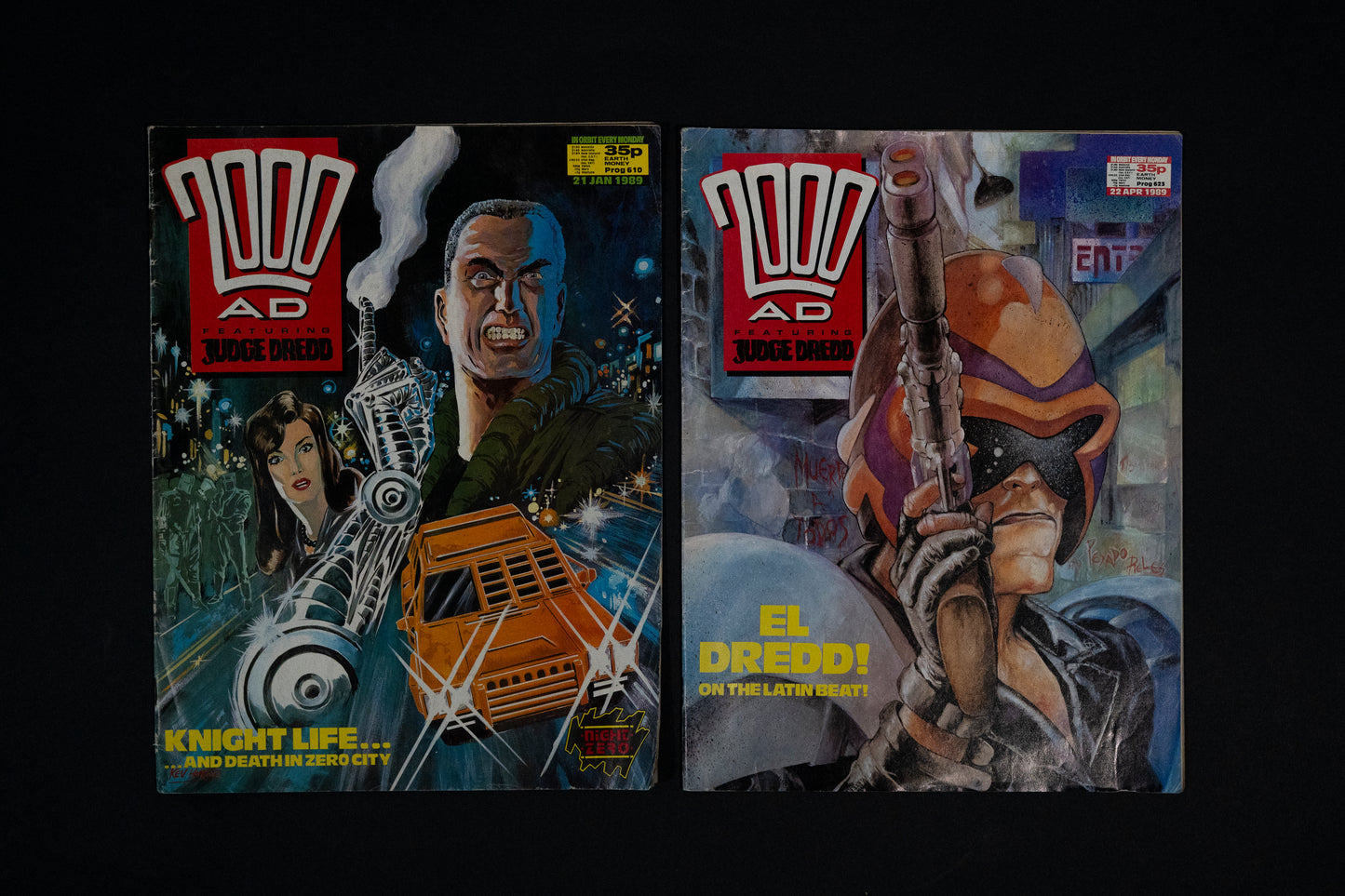 2000 AD #602 604 607 608 610 & 623 [1988 1989] Vintage UK Comic Job Lot