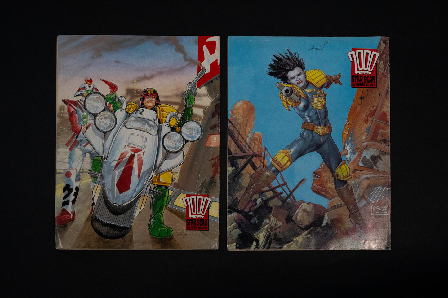 2000 AD #602 604 607 608 610 & 623 [1988 1989] Vintage UK Comic Job Lot