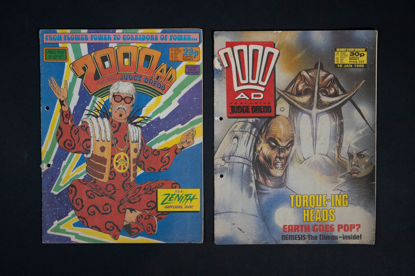 2000 AD #353 524 540 557 558 & 559 [1984 1987 1988] Vintage UK Comic Job Lot