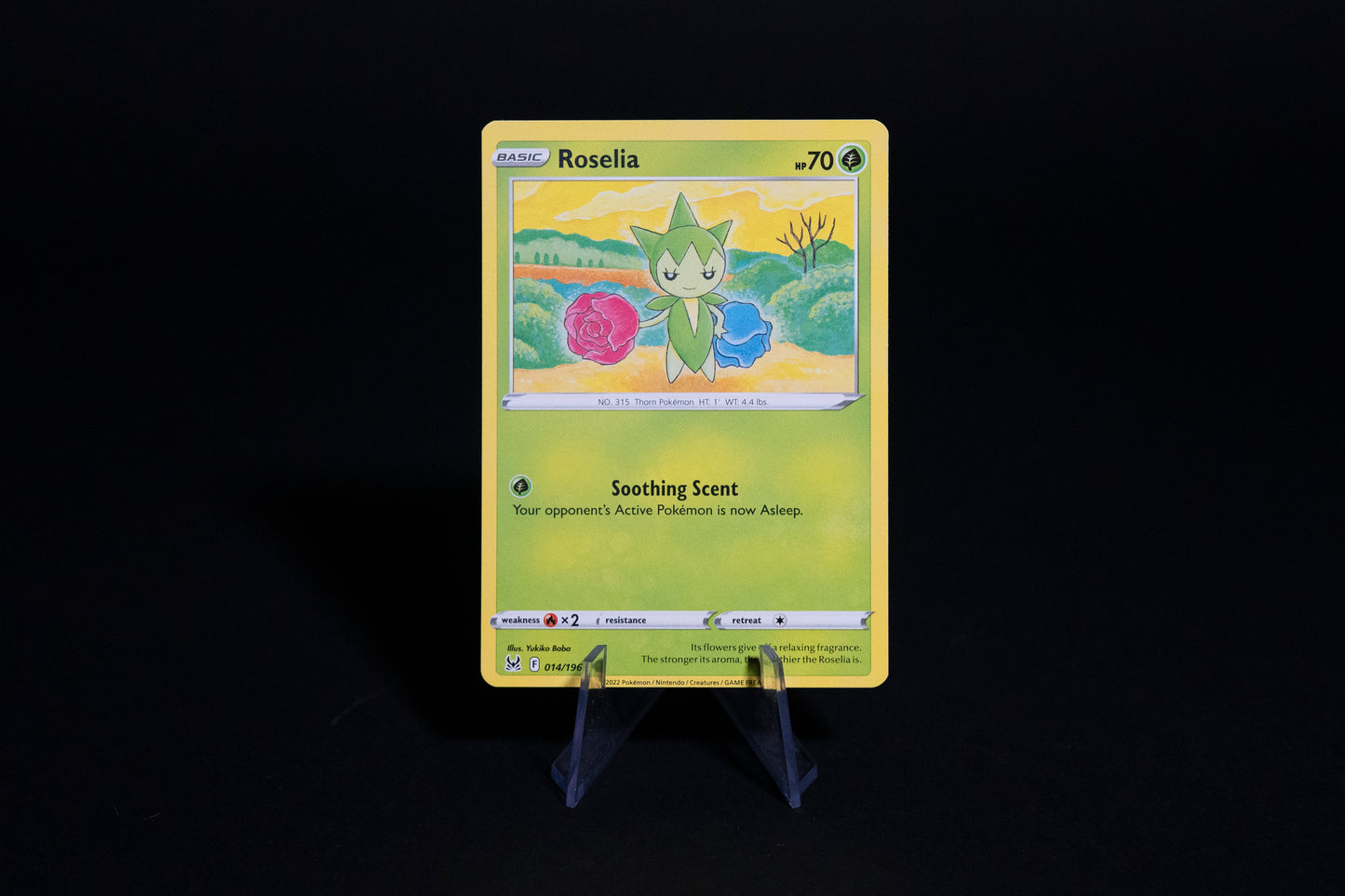 014/196, Roselia, Pokemon, Lost Origin 2022, Common, Ungraded, English