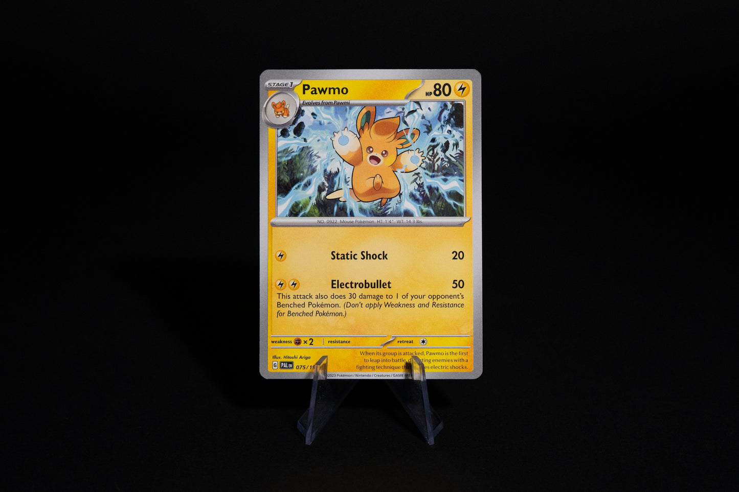 075/193, Pawmo, Pokemon, Scarlet & Violet, Paldea Evolved, 2023, Uncommon, Ungraded, English