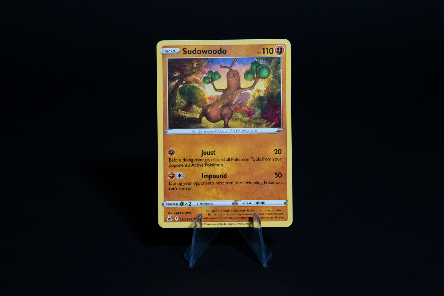 094/196, Sudowoodo, Pokemon, Lost Origin, 2022, Common, Ungraded, English