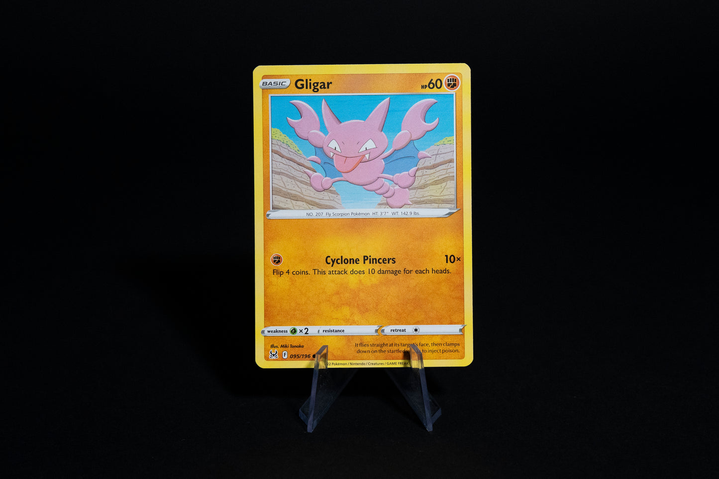 095/196, Gligar, Pokemon, Lost Origin, 2022, Common, Ungraded, English